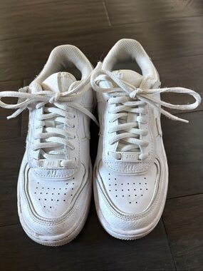 Nike White Low-Top Leather Sneakers